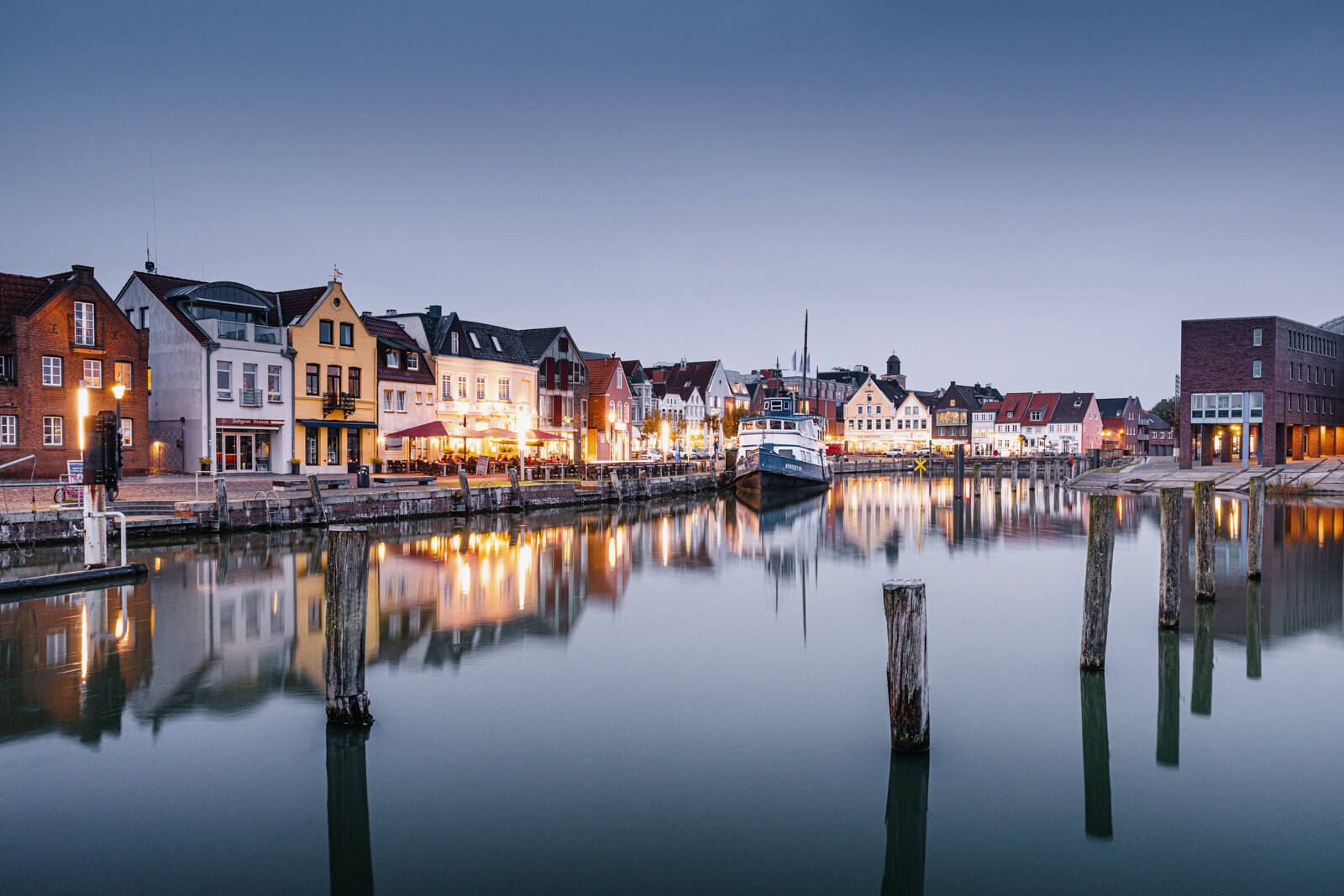 Blick über den Husumer Hafen