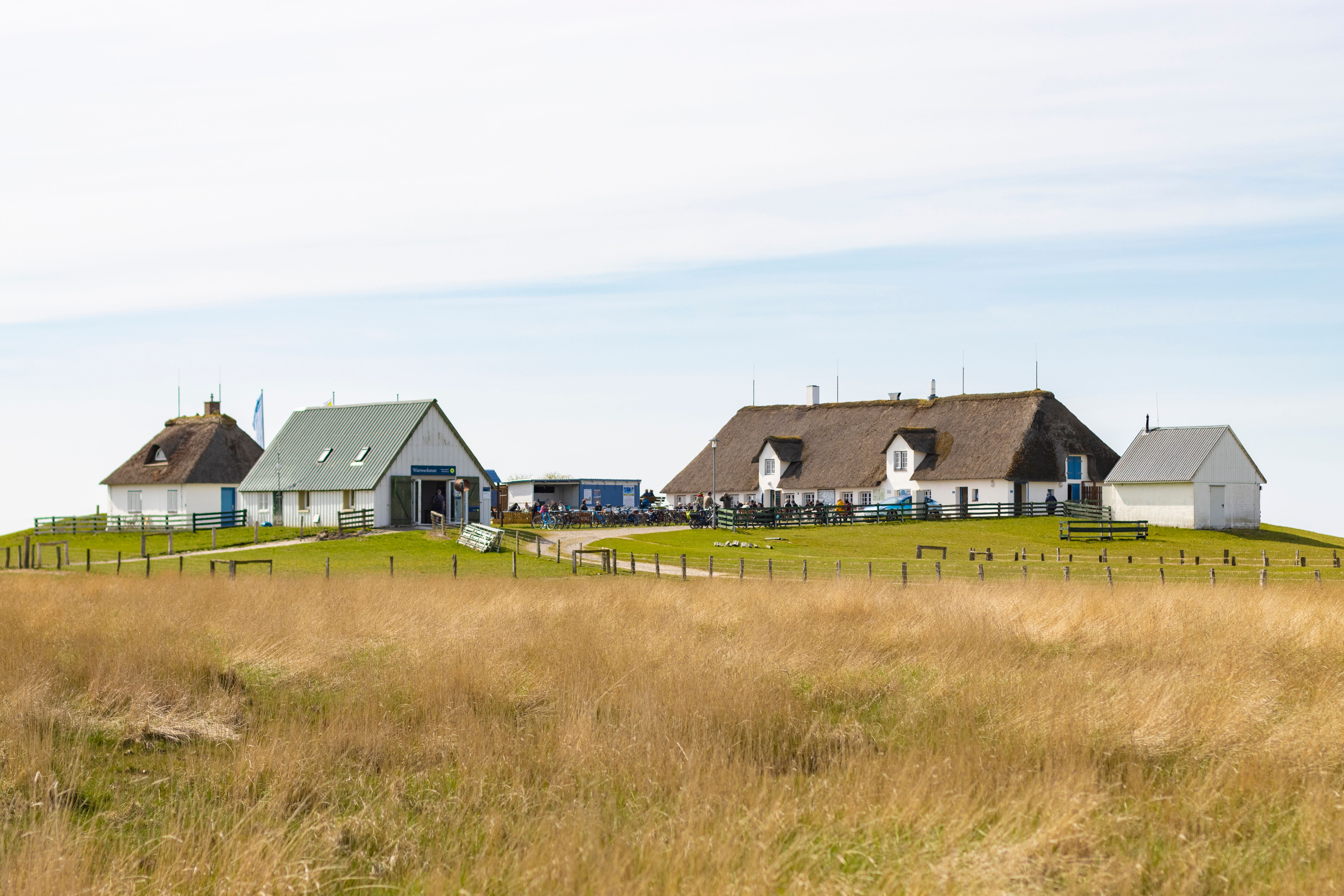 Gebäude auf der Hamburger Hallig